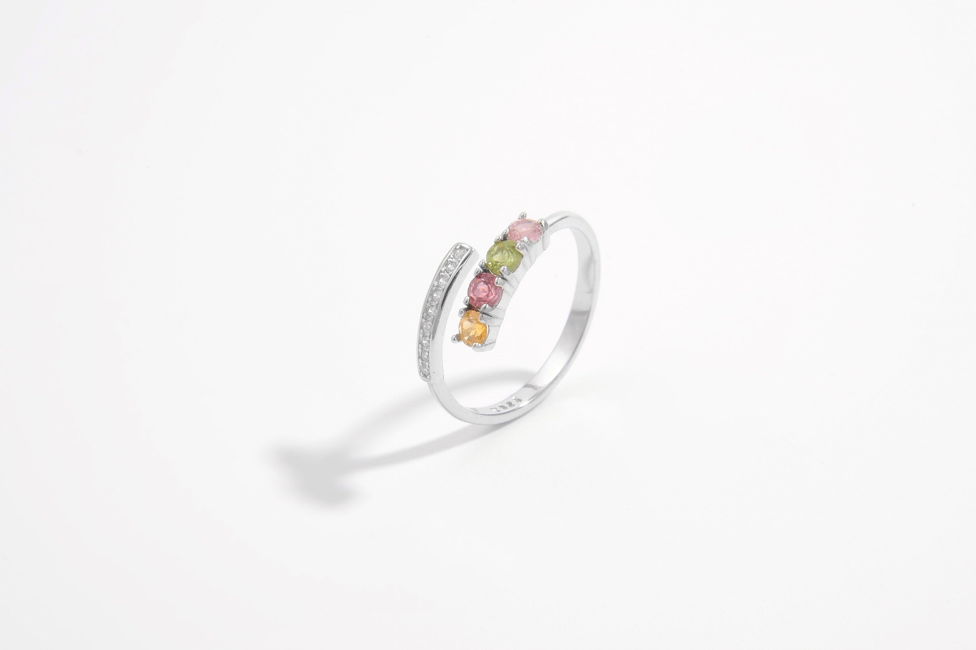 Tourmaline Crossover Ring