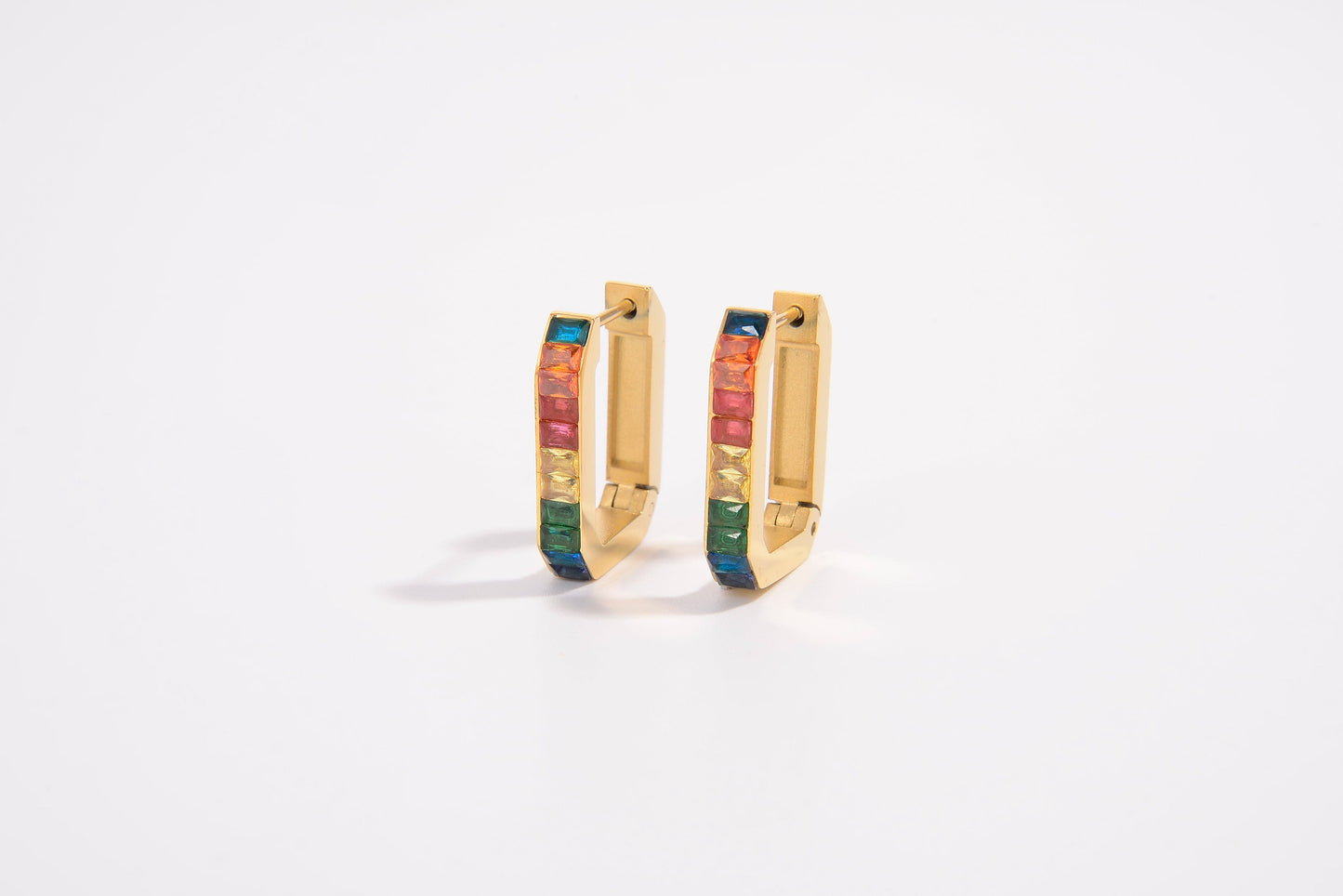 Rainbow Luxe Hoops