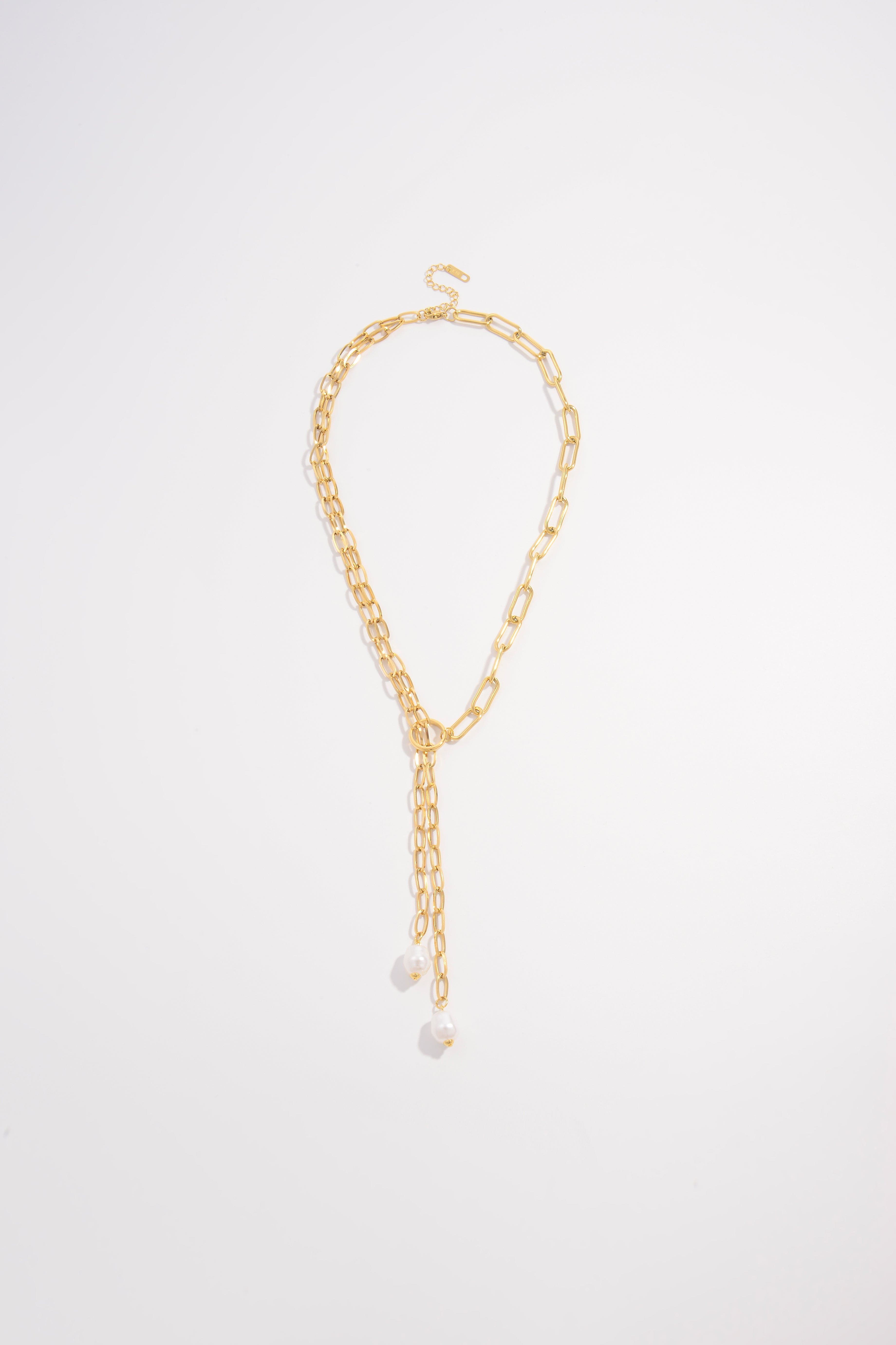Y-Shape Pearl Necklace