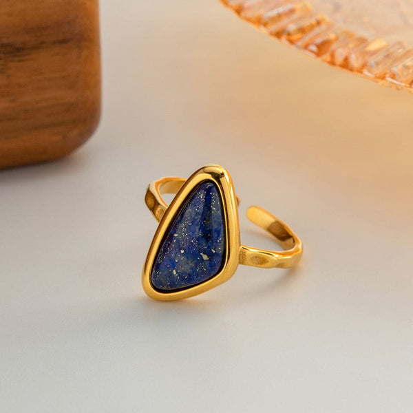 GeoGemstone Adjustable Ring