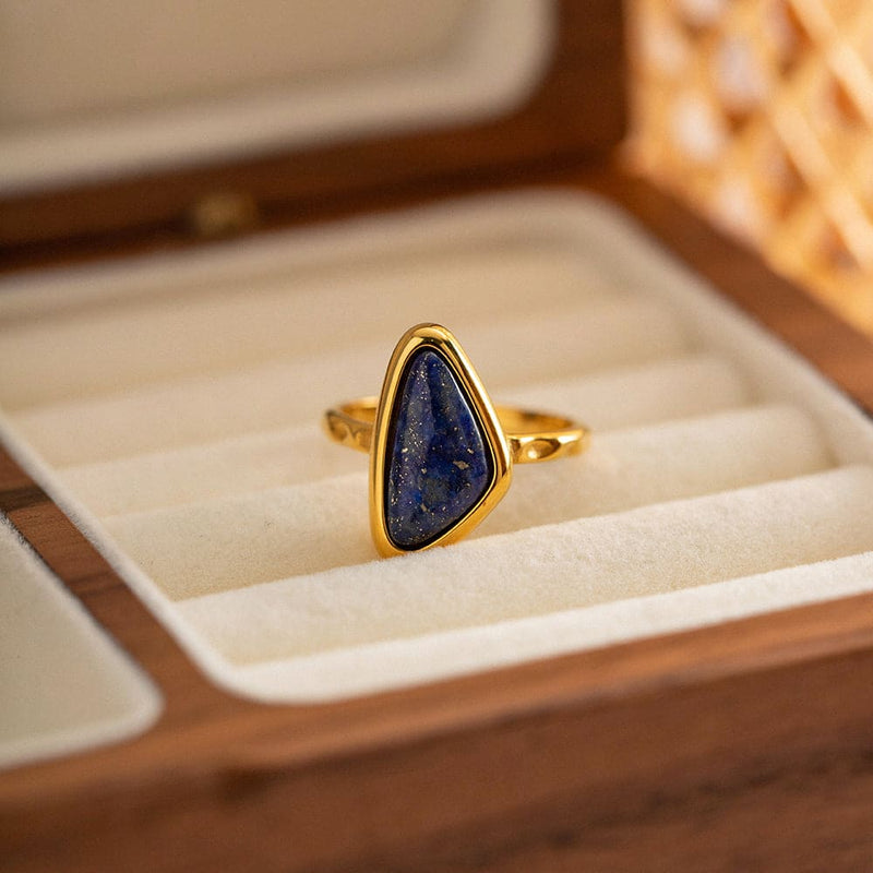 GeoGemstone Adjustable Ring