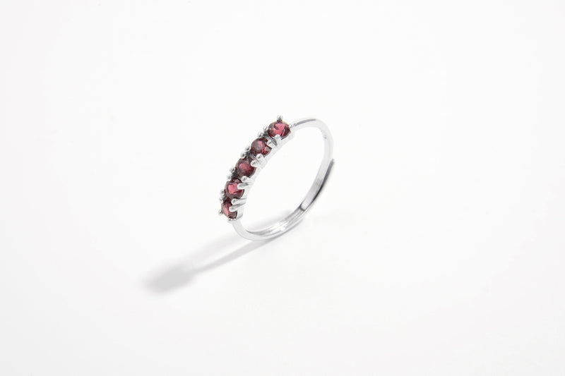 Garnet Cascade Ring