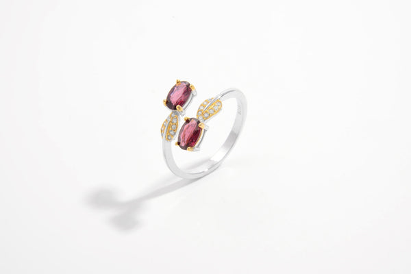 Garnet Fusion Cross Ring