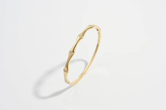 Bamboo Charm Bangle