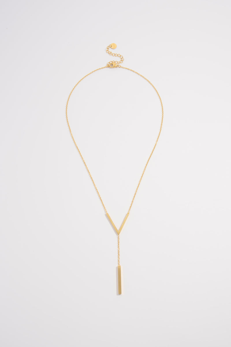 Golden V Y Necklace