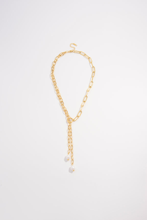 Y-Shape Pearl Necklace