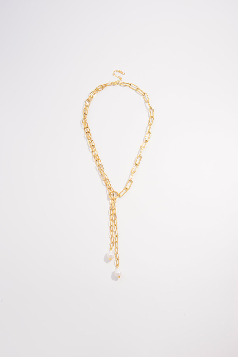 Y-Shape Pearl Necklace