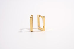 Rectangle Huggie Hoop Earrings