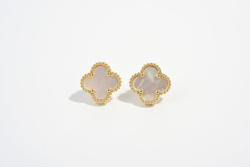 Pearl Clover Studs