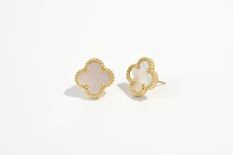 Pearl Clover Studs