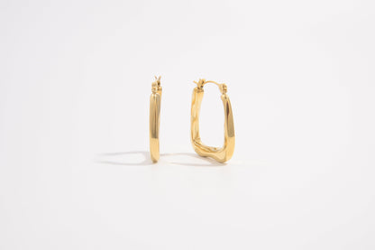 Bold Twisted Hoops