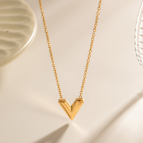 Geometric V-Link Necklace