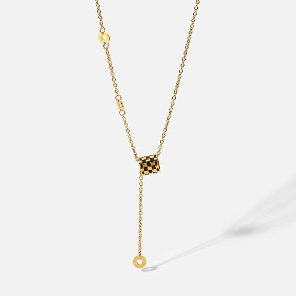 Modern Y-Shaped Pendant Necklace