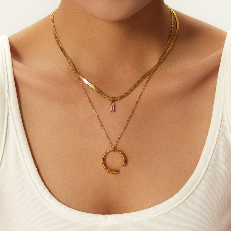 Open Hoop Necklace