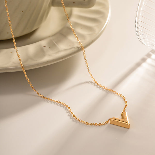 Geometric V-Link Necklace