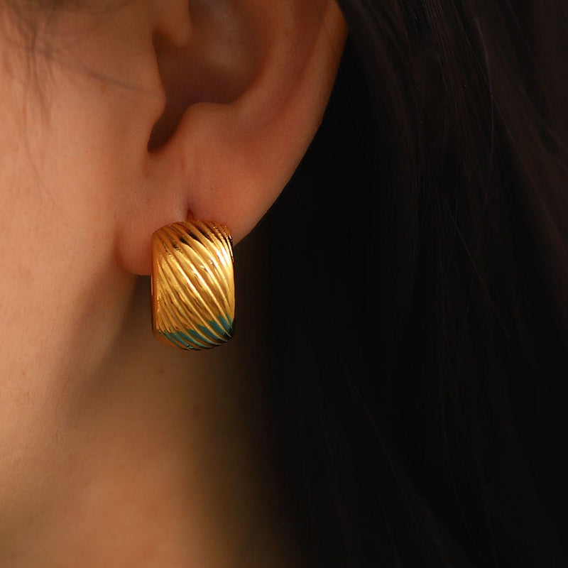 Geometric Edge Earrings