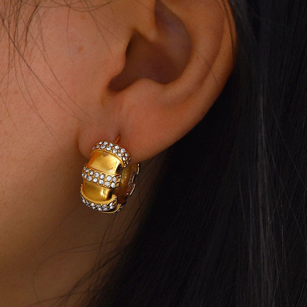 Zircon Bling Hoops