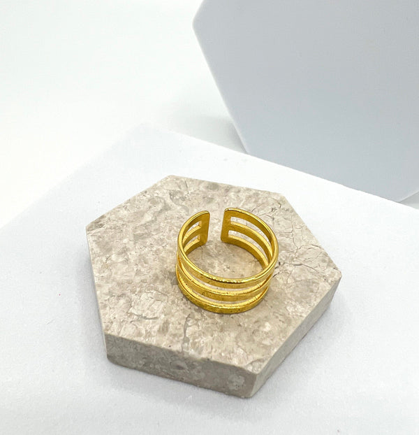 Golden Symphony Ring