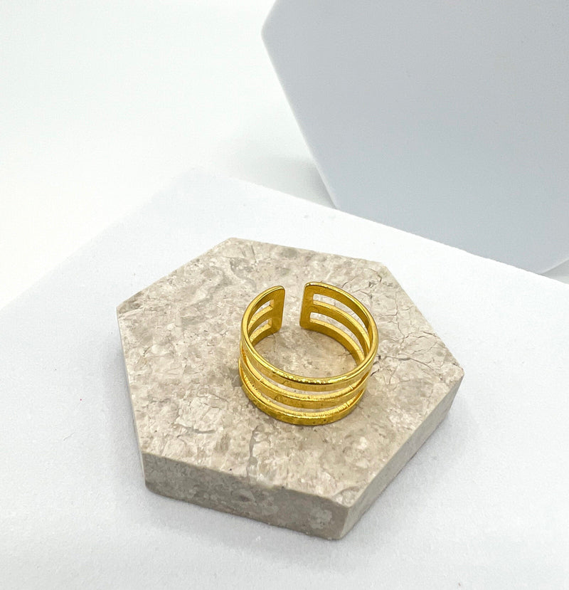 Golden Symphony Ring