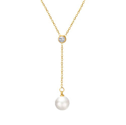 Pearl Drop Y-Necklace