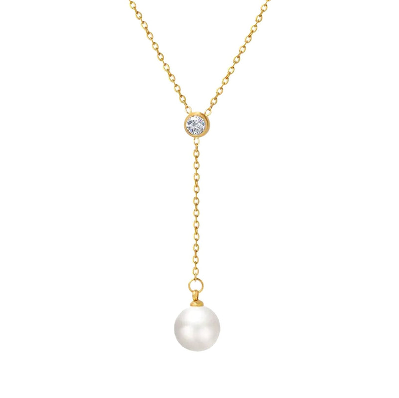 Pearl Drop Y-Necklace