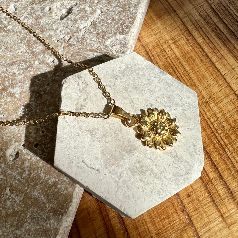 Petite Floral Pendant Necklace