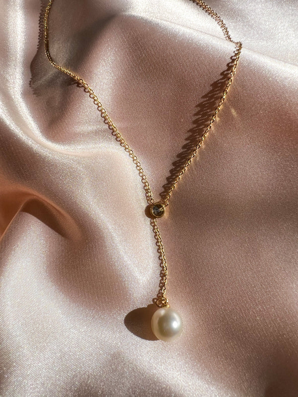 Pearl Drop Y-Necklace