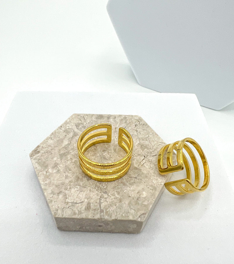 Golden Symphony Ring